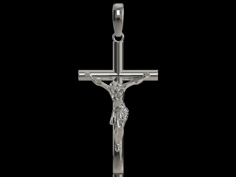十字架の印刷準備完了 cad stl ゴールド ペンダント モデル gp0498 3Dプリントモデル