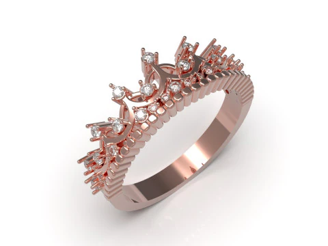 Женская ювелирная корона, дизайн CAD, модель кольца jr00311 3D Принт Модель