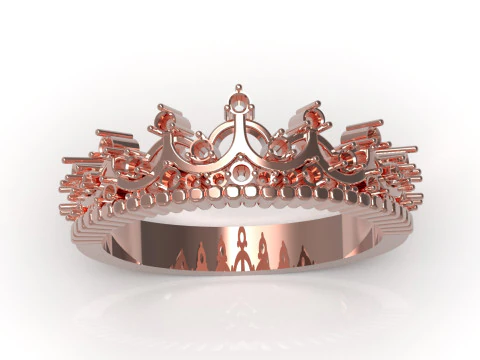 Женская ювелирная корона, дизайн CAD, модель кольца jr00311 3D Принт Модель