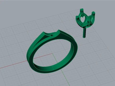 Lotus Ta&ccedil; Pırlanta Y&uuml;z&uuml;k 3D Yazdırılabilir Takı CAD sr0140 3D baskı modeli 3D Baskı Modeli