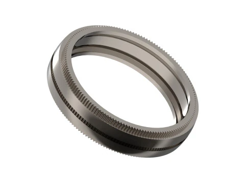 Мужское промышленное обручальное кольцо с накаткой, файл CAD mr0369 3D Принт Модель