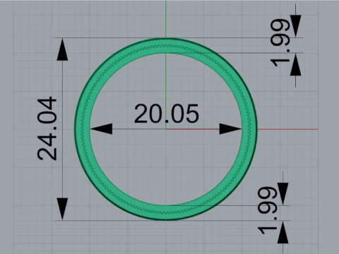 Мужское промышленное обручальное кольцо с накаткой, файл CAD mr0369 3D Принт Модель