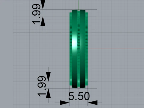 Мужское промышленное обручальное кольцо с накаткой, файл CAD mr0369 3D Принт Модель