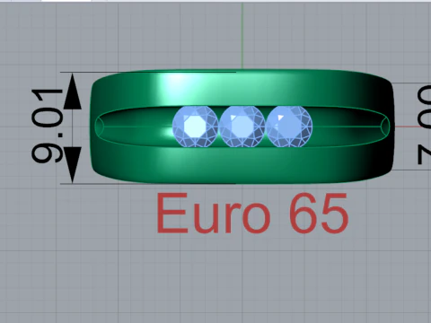 Modern Mens Sapphire Ring 3D Print mr0370 3D print model 3D Print Model