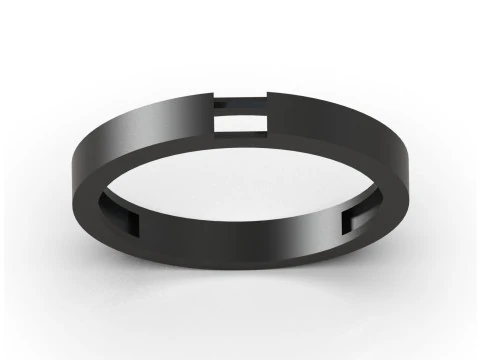 Минималистское 3D-кольцо изумрудной огранки mr0373 3D Принт Модель