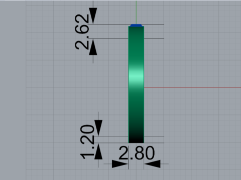 Minimalistische Emerald Cut 3D-ring mr0373 3D printmodel