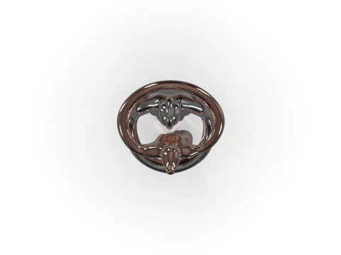 Modern Design Figurative Lovers Couple Pendant CAD File gp0500 3D Print Model