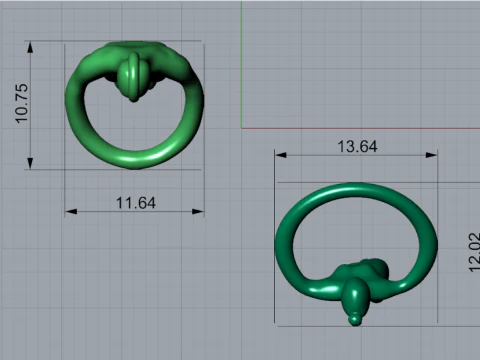 Modern Design Figurative Lovers Couple Pendant CAD File gp0500 3D Print Model