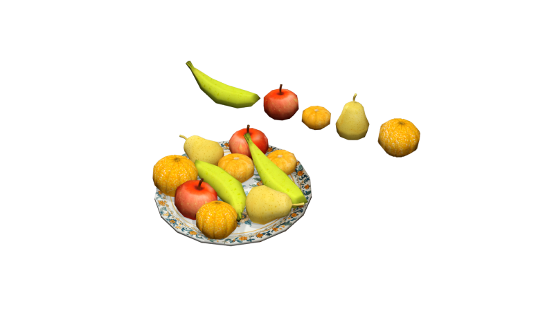 FruitDish 3D Model .c4d .max .obj .3ds .fbx .stl .blend 