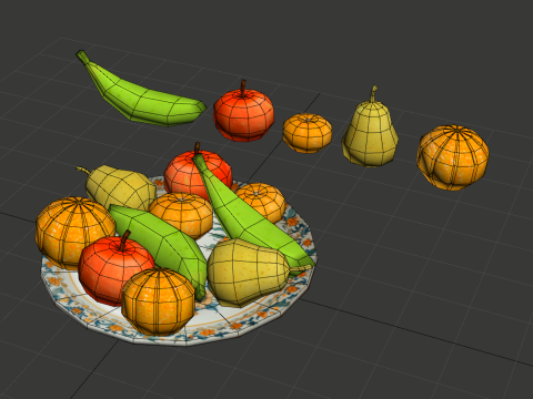 FruitDish 3D Model