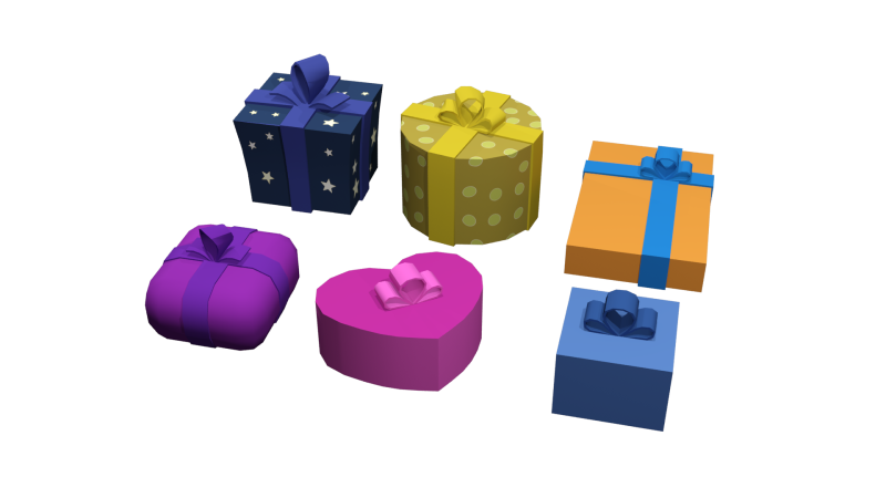 Coffrets cadeaux Modèle 3D .c4d .max .obj .3ds .fbx .stl .blend 