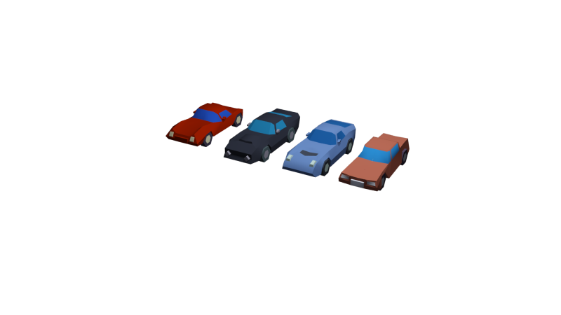 LowPolyCars 3D Modell .c4d .max .obj .3ds .fbx .stl .blend 