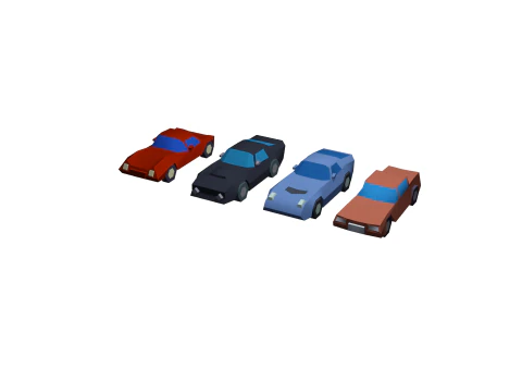 LowPolyCars 3D Model