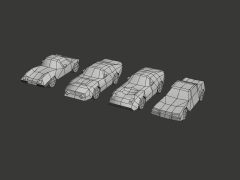 LowPolyCars 3D Modell