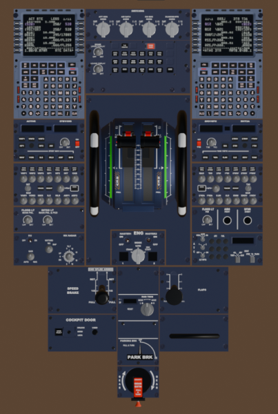 Airbus A320 Cockpit Control Units 3D Model .c4d .max .obj .3ds .fbx .stl .blend
