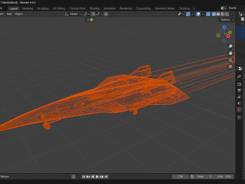 SR-72 Hypersonic Reconnaissance Aircraft 3D Model