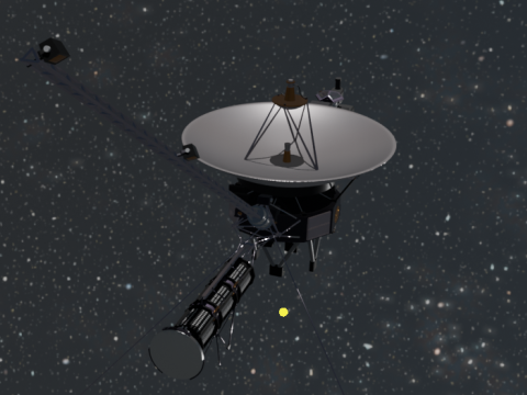 Vaisseau spatial Voyager 1 - 2 Modèle 3D