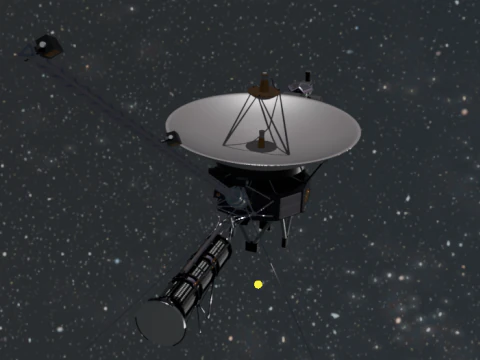 Voyager 1 - 2 Spacecraft 3D Model
