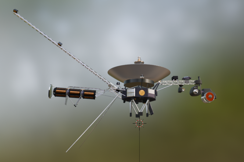 Vaisseau spatial Voyager 1 - 2 Modèle 3D .c4d .max .obj .3ds .fbx .stl .blend 