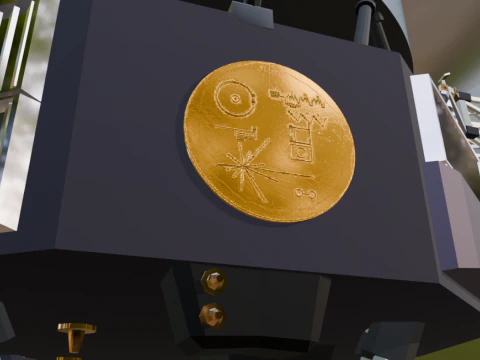 Voyager 1 - 2 Spacecraft 3D Model