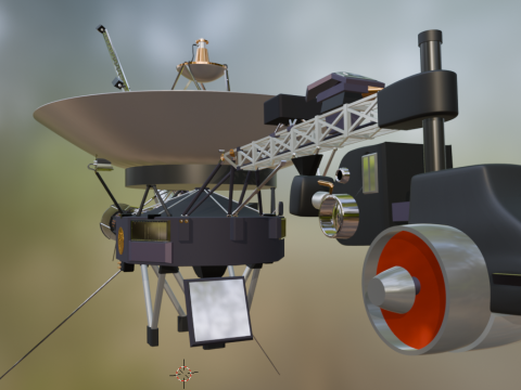 Vaisseau spatial Voyager 1 - 2 Modèle 3D