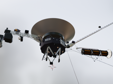 Vaisseau spatial Voyager 1 - 2 Modèle 3D