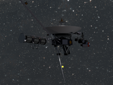 Vaisseau spatial Voyager 1 - 2 Modèle 3D