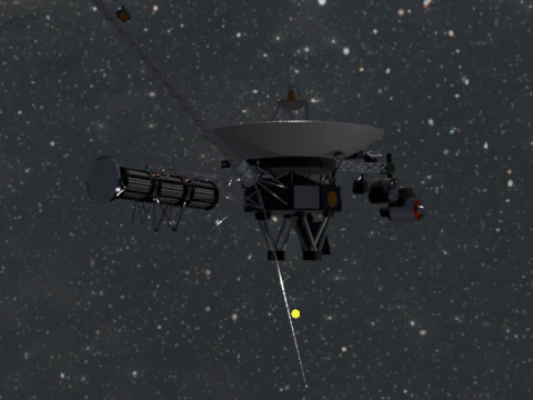 Voyager 1 - 2 Spacecraft 3D Model