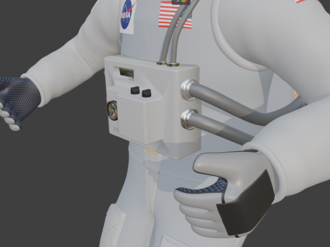 Realistic Spacesuit 3D Model