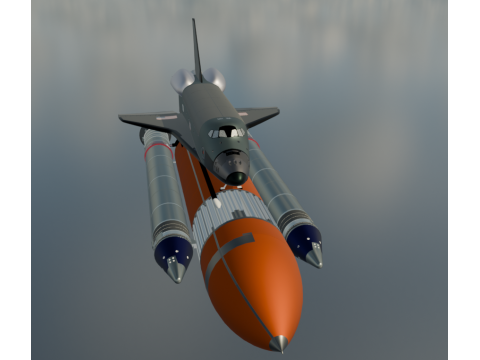 Transbordador espacial realista Modelo 3D