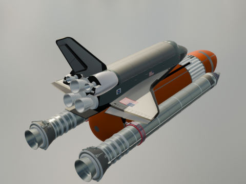 Transbordador espacial realista Modelo 3D
