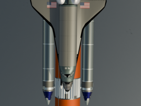 Transbordador espacial realista Modelo 3D