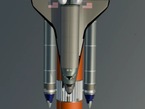Realistic Space Shuttle 3D Model