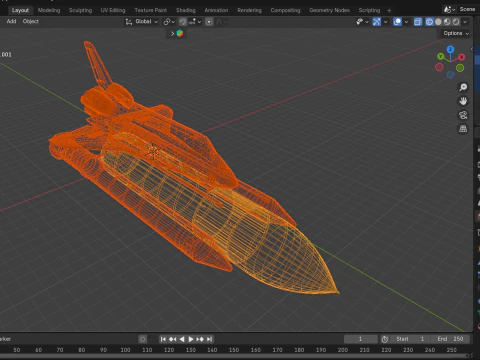 Realistic Space Shuttle 3D Model