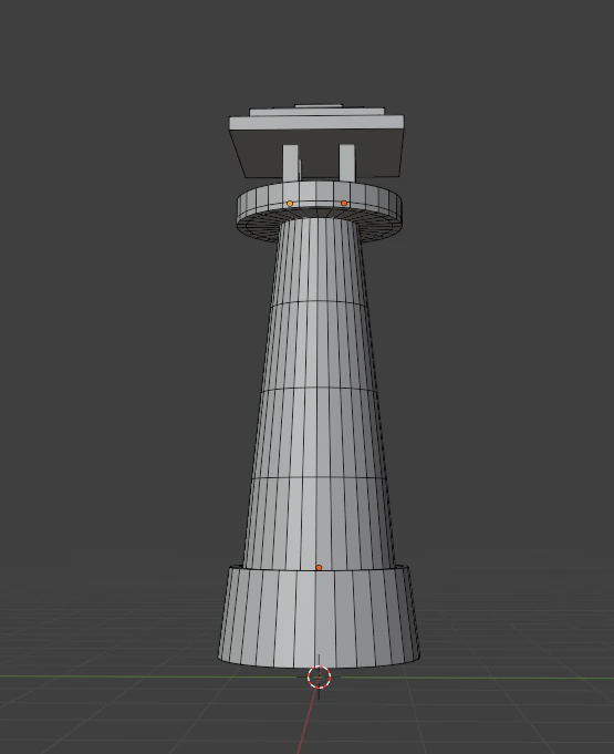 Lighthouse low-poly 3D Model .c4d .max .obj .3ds .fbx .stl .blend 