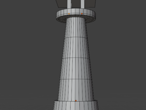 Farol baixo-poli Modelo 3D