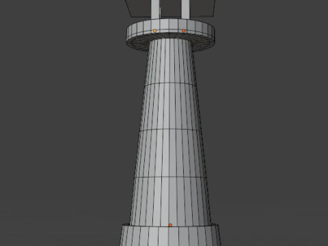 Vuurtoren laag poly 3D Model