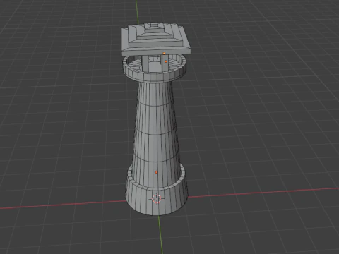 Lighthouse low-poly 3D Model