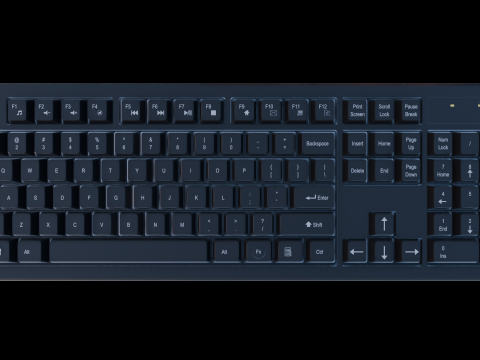 Klawiatura Model 3D
