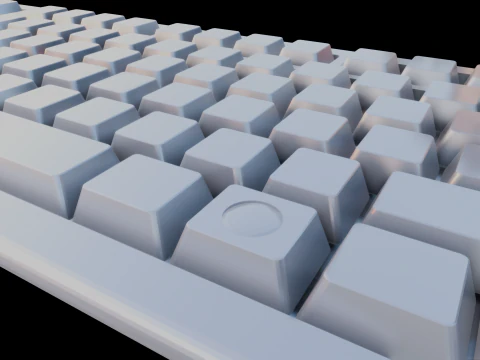 Teclado Modelo 3D