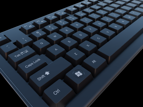 Klavye 3D Model