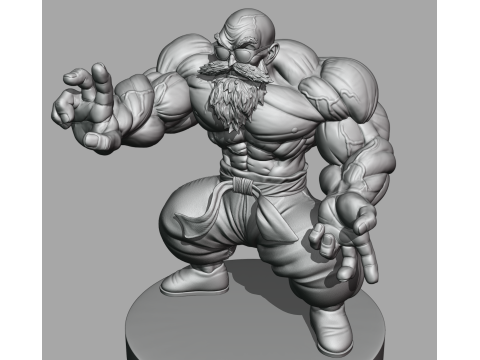 Meister Roshi mit voller Kraft 3D Modell