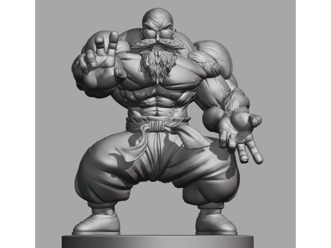 Meister Roshi mit voller Kraft 3D Modell