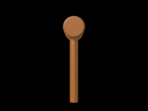 Wooden Hammer Series 01 PBR 4K 3D Model