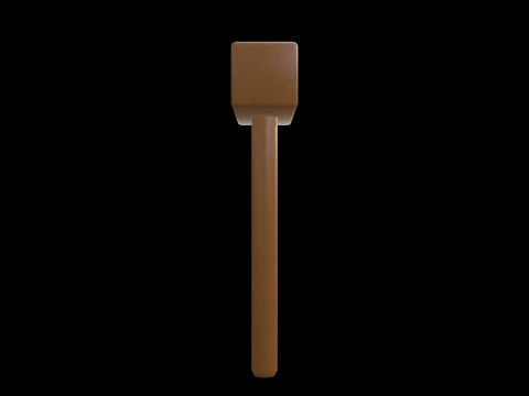 Martillo de madera Serie 03 PBR 4K Modelo 3D