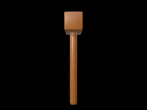 Wooden Hammer Series 03 PBR 4K 3D Model