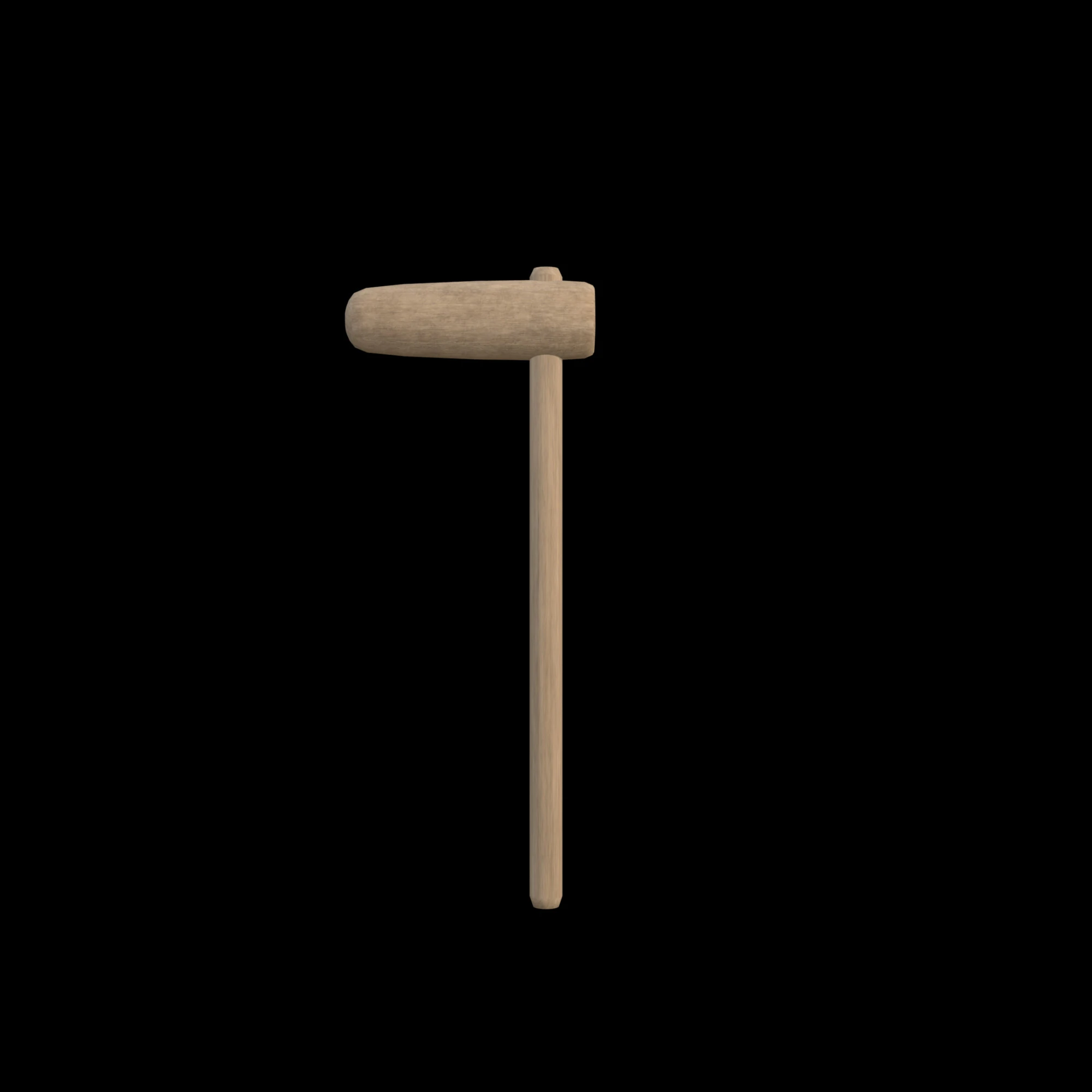 Wooden Hammer Series 04 PBR 4K 3D Model .c4d .max .obj .3ds .fbx .stl .blend