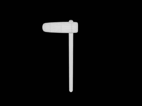 Wooden Hammer Series 04 PBR 4K 3D Model