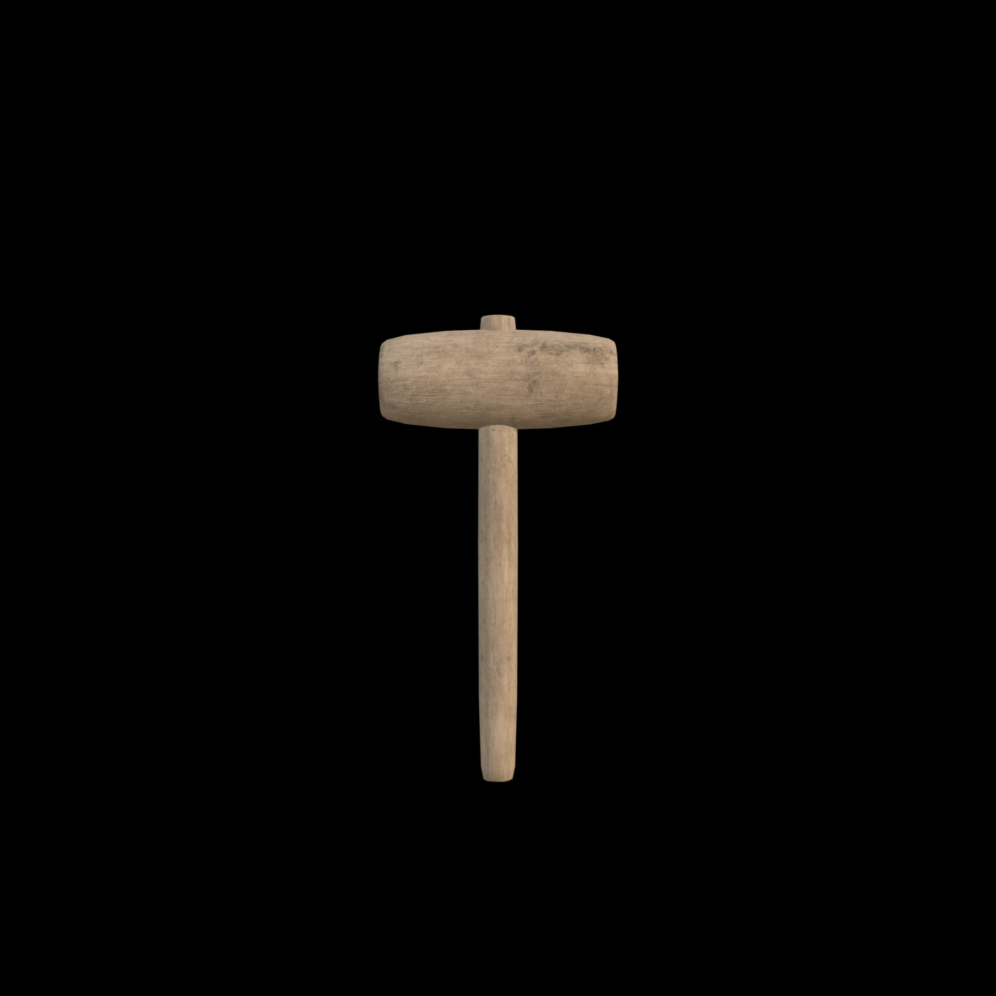 Wooden Hammer Series 05 PBR 4K 3D Model .c4d .max .obj .3ds .fbx .stl .blend 