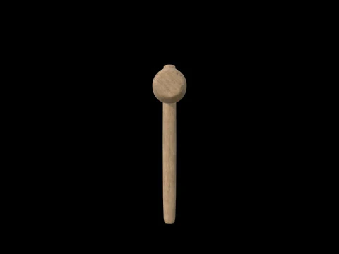 Wooden Hammer Series 05 PBR 4K 3D Model